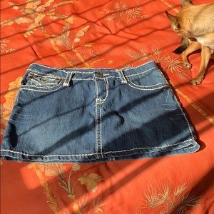 Mini jeans skirt